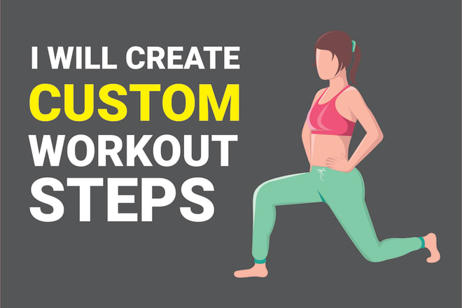 I will create instruction fitness, yoga, workout, exercise illustration