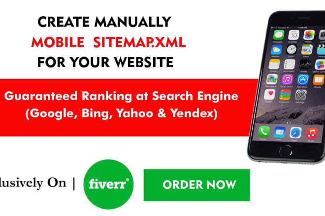 I will create manually mobile sitemap xml