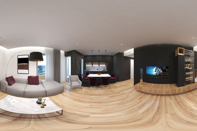 I will create panoramic renderings and virtual reality tours