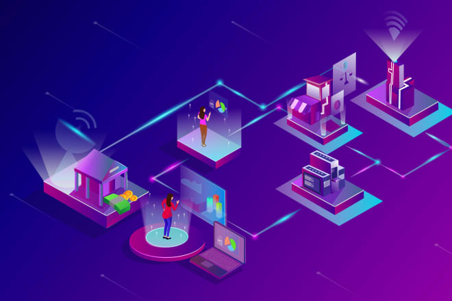 I will create perfect isometric illustrations for web and app