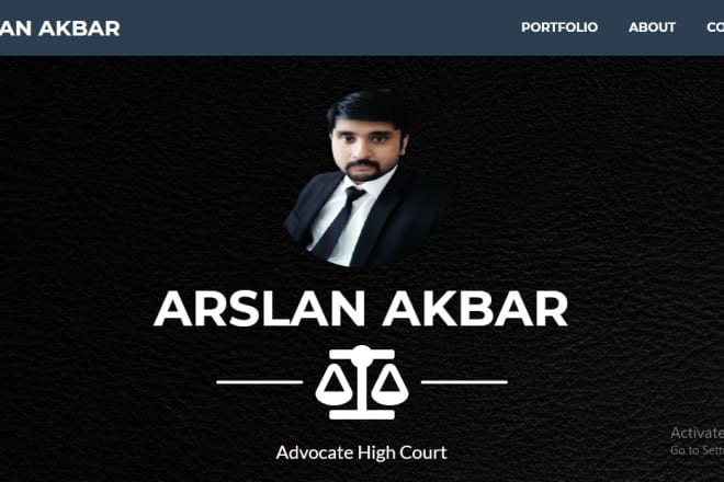 I will create portfolio website for you in PHP
