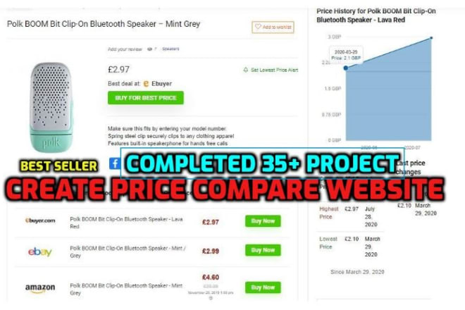 I will create price comparison affiliate ecommerce website with woocommerce