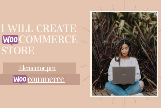 I will create professional ecommerce website with wordpress woocommerce