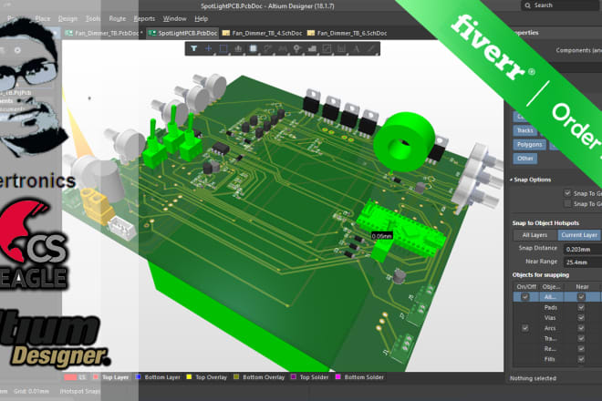 I will create professional pcb and schematics