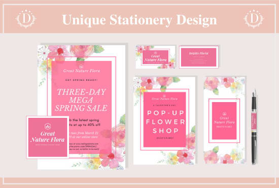 I will create professional stationery design for your business