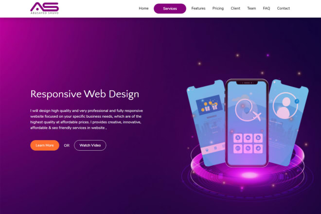 I will create responsive web design