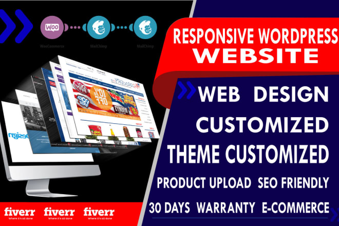 I will create responsive wordpress website