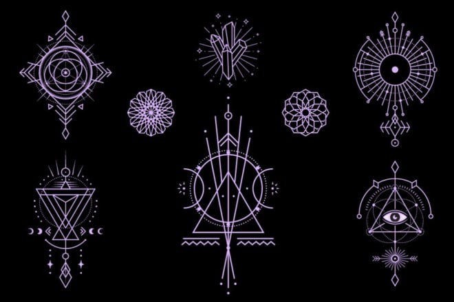 I will create sacred geometry or mystical logo design
