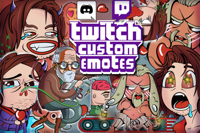 I will create twich mascots emotes and stickers