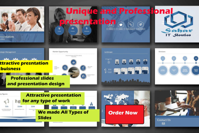 I will create unique and professional power point slides