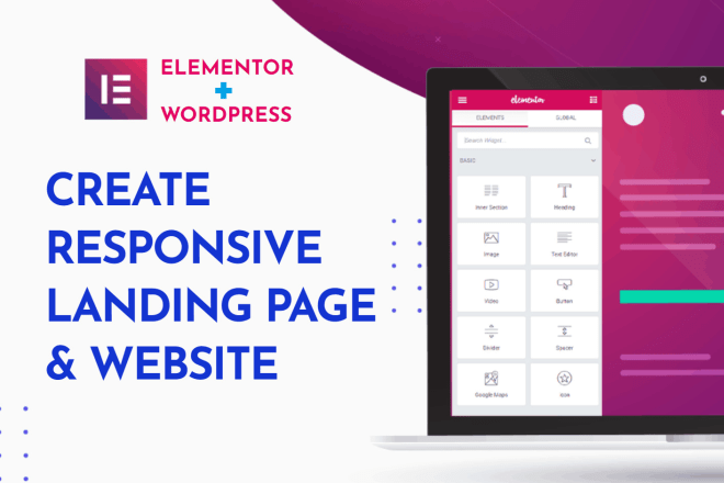 I will create wordpress landing page or website using elementor pro