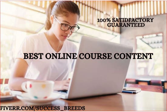 I will create workbook, do research and write online course content,
