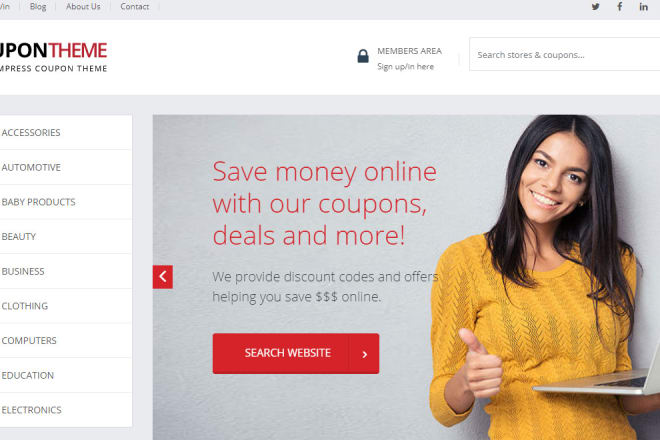 I will create your coupons and deals website with custom code
