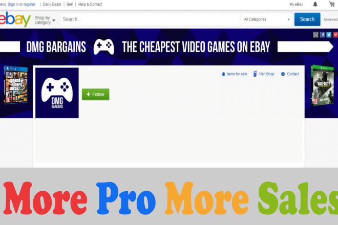 I will create your ebay store logo and banner