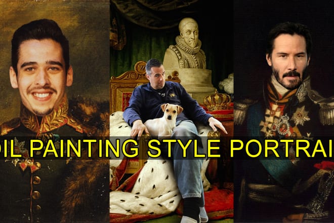I will create your portrait in victorian and oil painting style