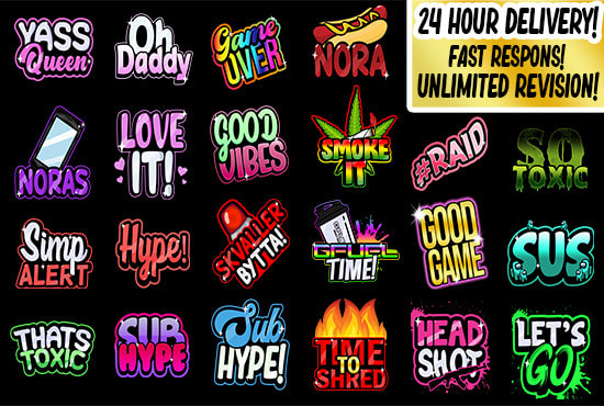 I will custom twitch youtube or discord text emotes