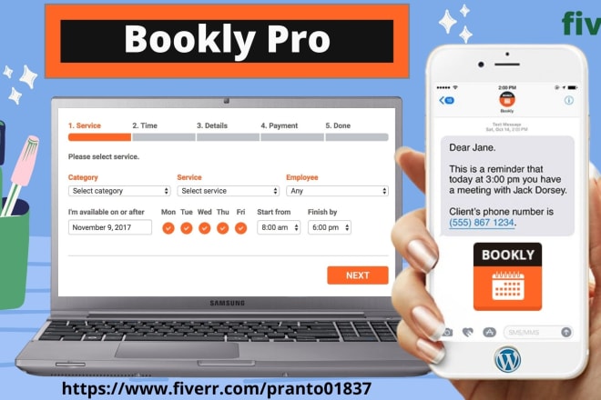 I will customize bookly plugin wordpress appointment booking system
