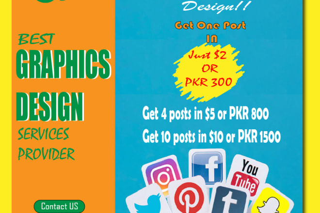 I will design 10 attractive social media posts in 10 dollars