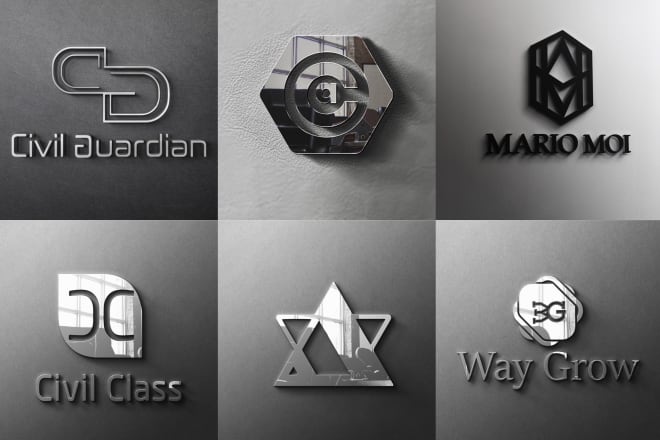 I will design 2 symbolic initials monogram text logo