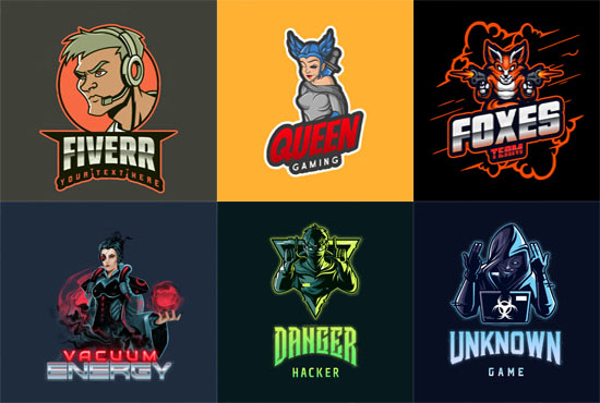 I will design 2 unique mascot,esport,gym,fitness logo in 12hr