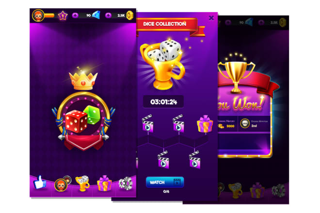 I will design 2d game UI