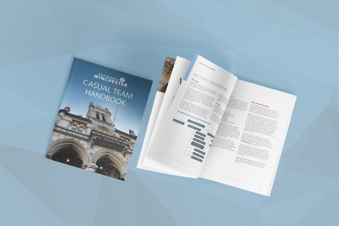 I will design a business brochure or report