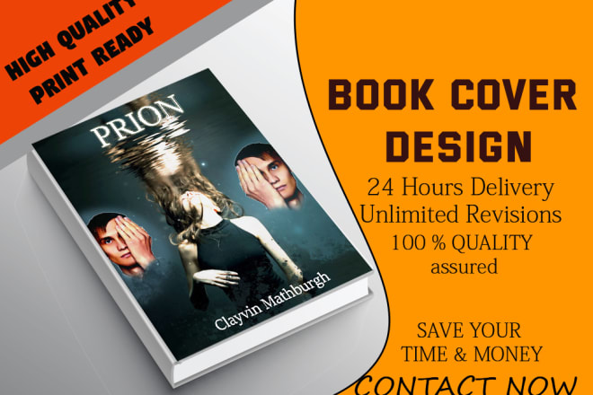I will design a creative book cover with jacket cover just in 24 hours