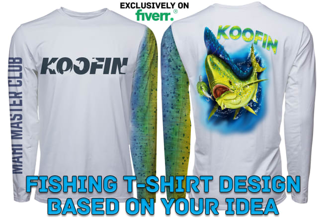 I will design a custom fishing tshirt on your idea