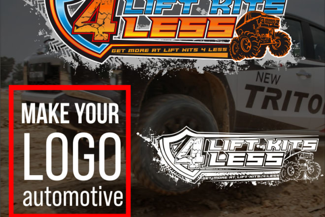 I will design a modern automotive logo