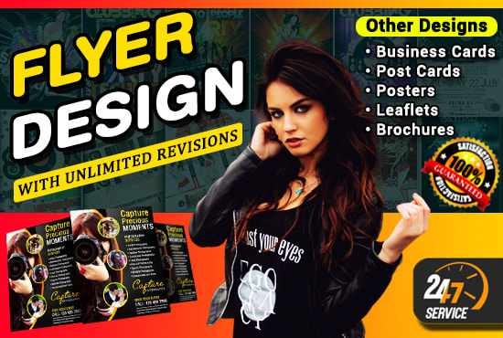 I will design a professional and eye catching flyer