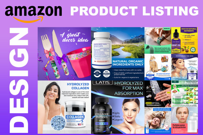 I will design a professional images for amazon product listing
