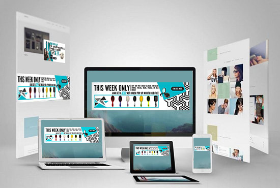 I will design a professional website banner or header