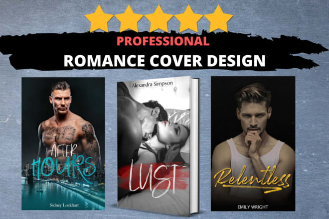 I will design a romance or erotica book cover