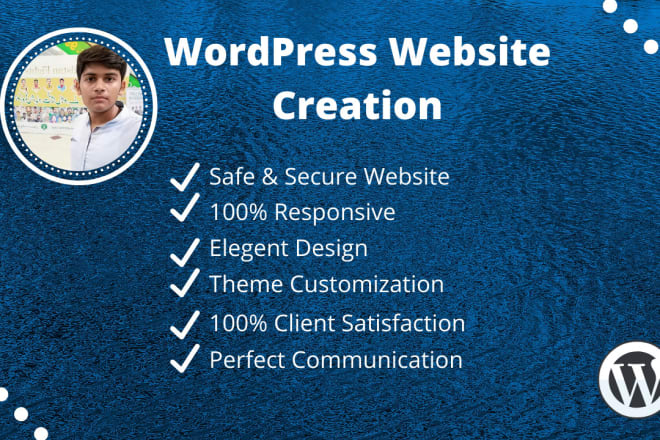 I will design a wordpress website