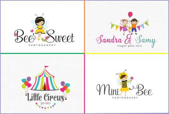 I will design adorable kids baby logo, baby products design