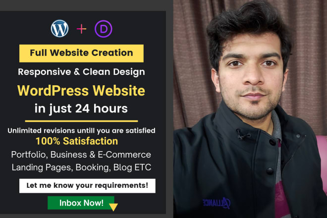 I will design an elegant divi wordpress website in 24 hours