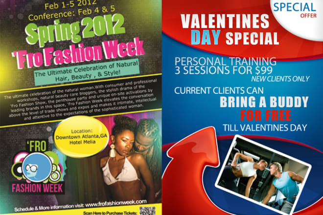 I will design an eye catching flyer which will go best with your concept