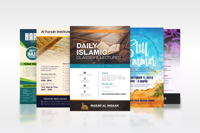 I will design an eye catching islamic flyer, brochure or poster