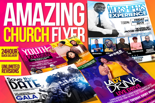 I will design an outstanding church flyer