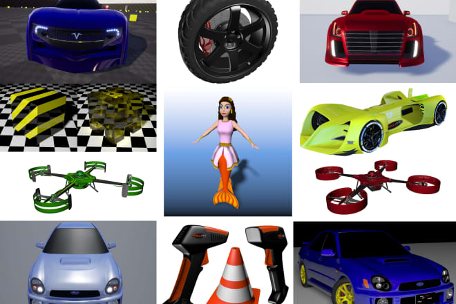 I will design and create 3d model for you