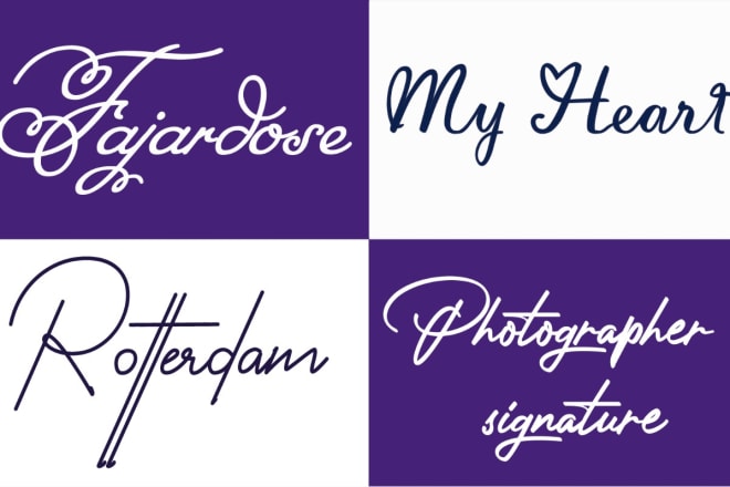 I will design and modify modern custom font logo