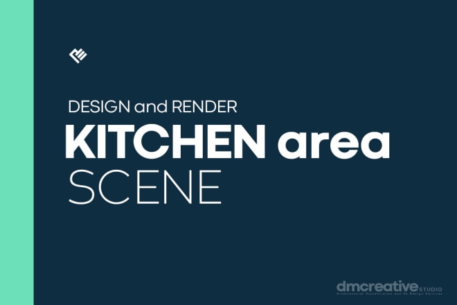 I will design and render a kitchen spaces