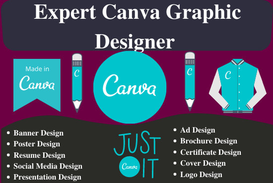 I will design anything in canva