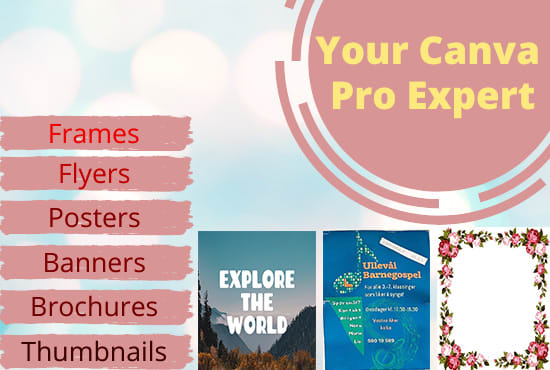 I will design attractive canva templates using canva pro