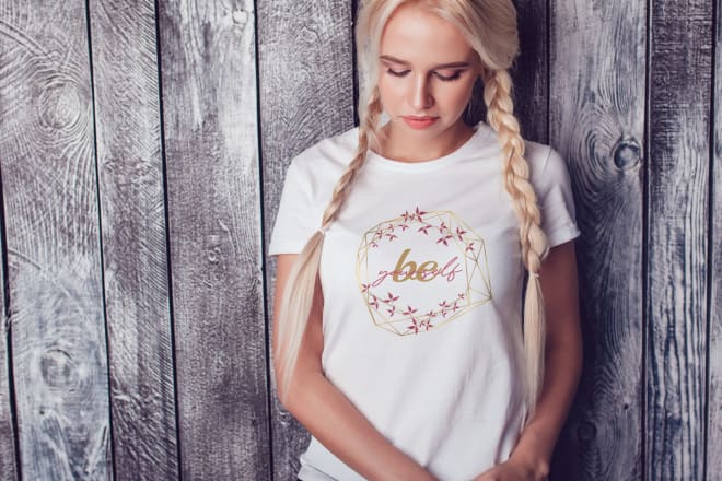I will design beautiful feminine t shirts