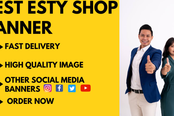 I will design best esty banner for your shop