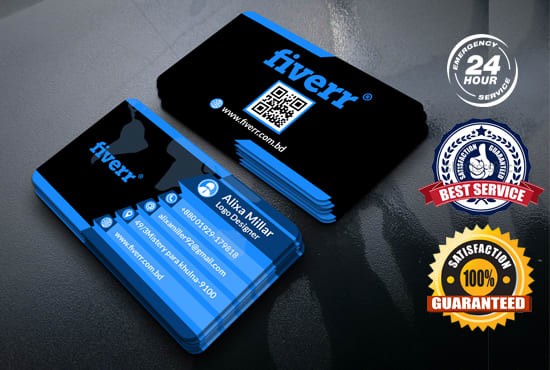 I will design business card with two concepts 24hours