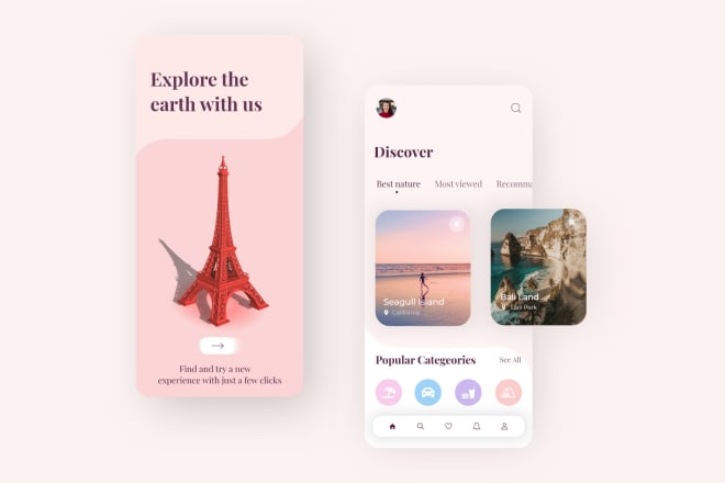 I will design creative mobile app with best user interface