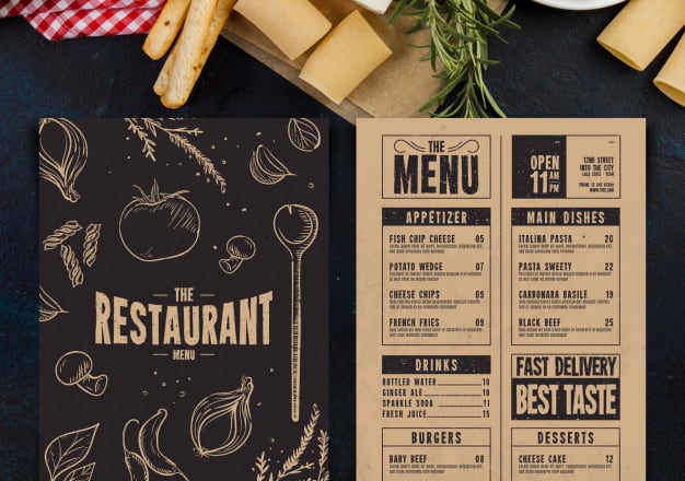 I will design creative restaurant menu in 5 hours