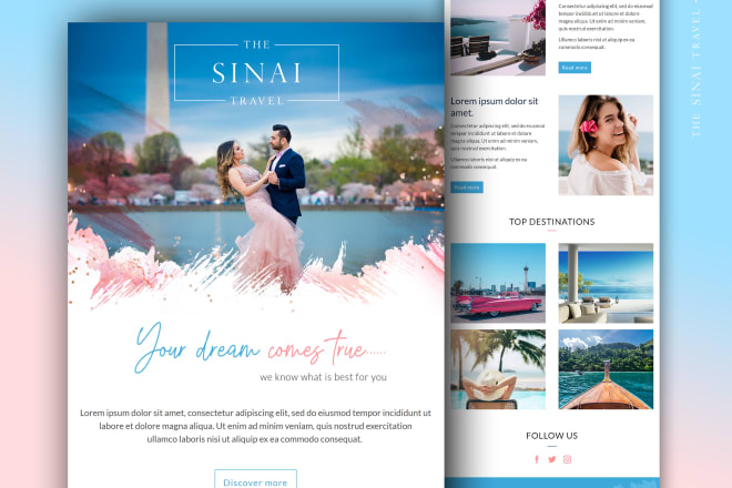 I will design custom mailchimp email template newsletter